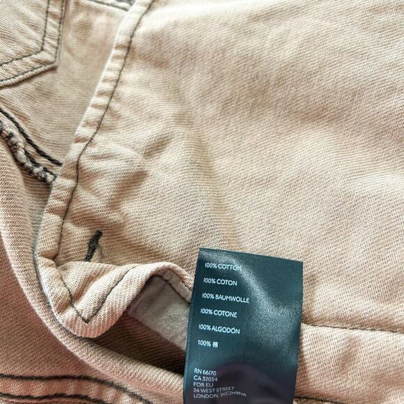 NWOT Free People Snake Trucker Jacket XS Brown Snakeskin Print Denim Cotton - Picture 11 of 14